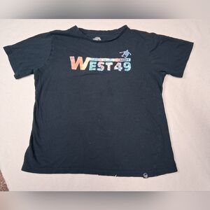 Kids Black Graphic T-Shirt